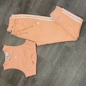 NWT Adidas Sweatsuit Bundle - Crop Top & Sweatpants